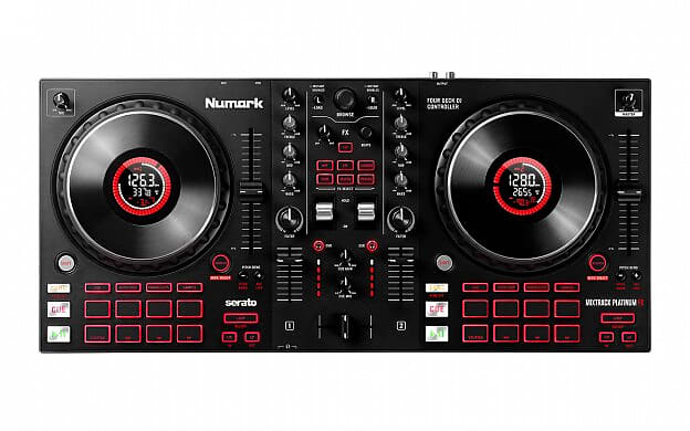 Numark Mixtrack Platinum FX 4-дековый диджейский контроллер Mixtrack Platinum FX 4-Deck DJ Controller dj контроллер numark mixtrack platinum fx