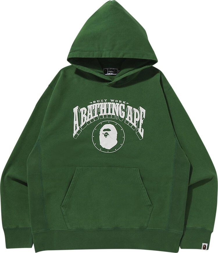 

Худи BAPE Relaxed Fit Pullover Hoodie 'Green', зеленый