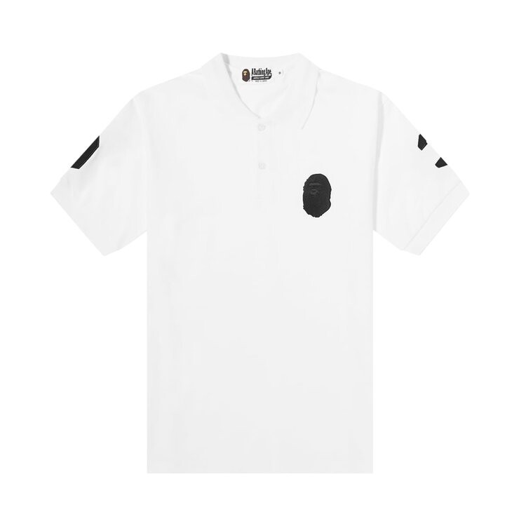 

Поло BAPE Large Ape Head Polo 'White', белый