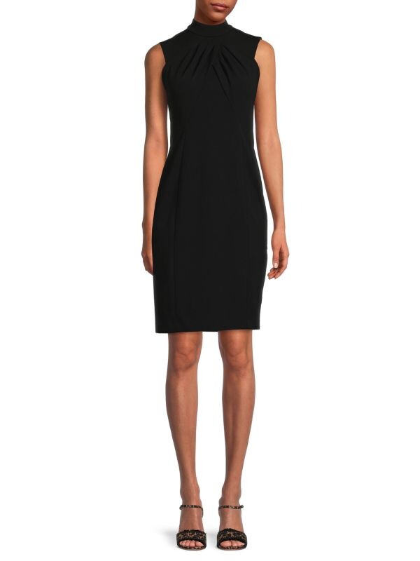 

Платье-футляр Calvin Klein однотонное, черный