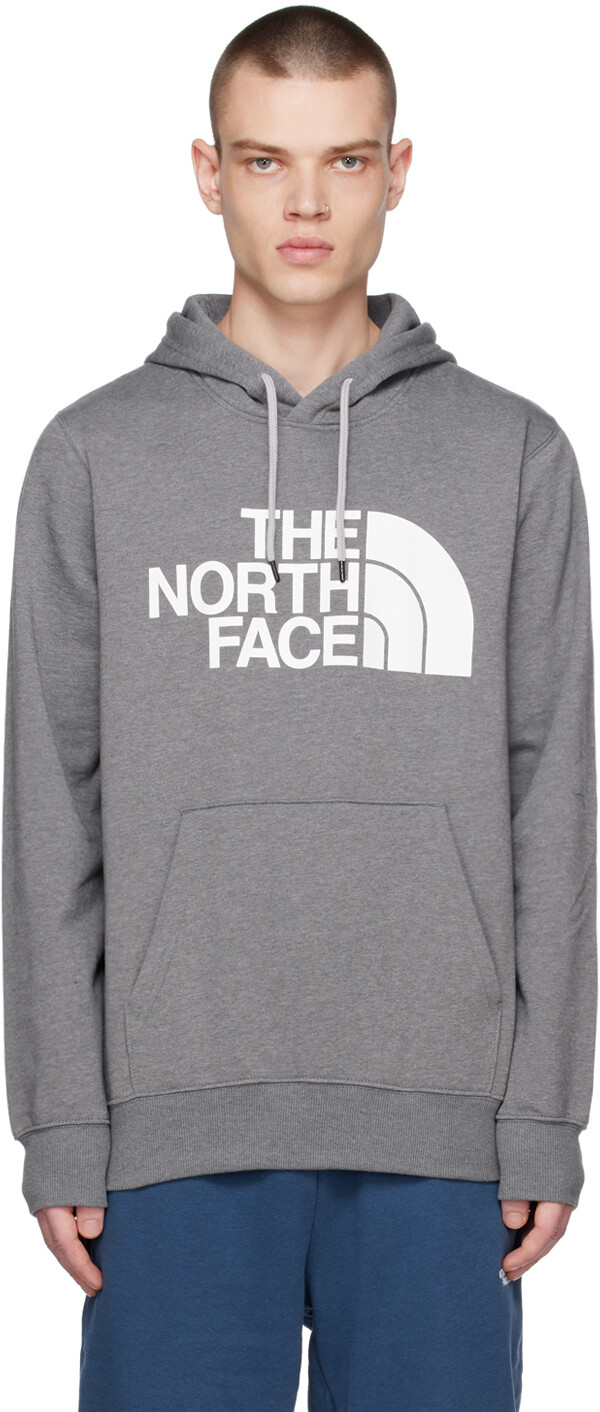 

Худи серого цвета с полукруглым вырезом The North Face, Серый