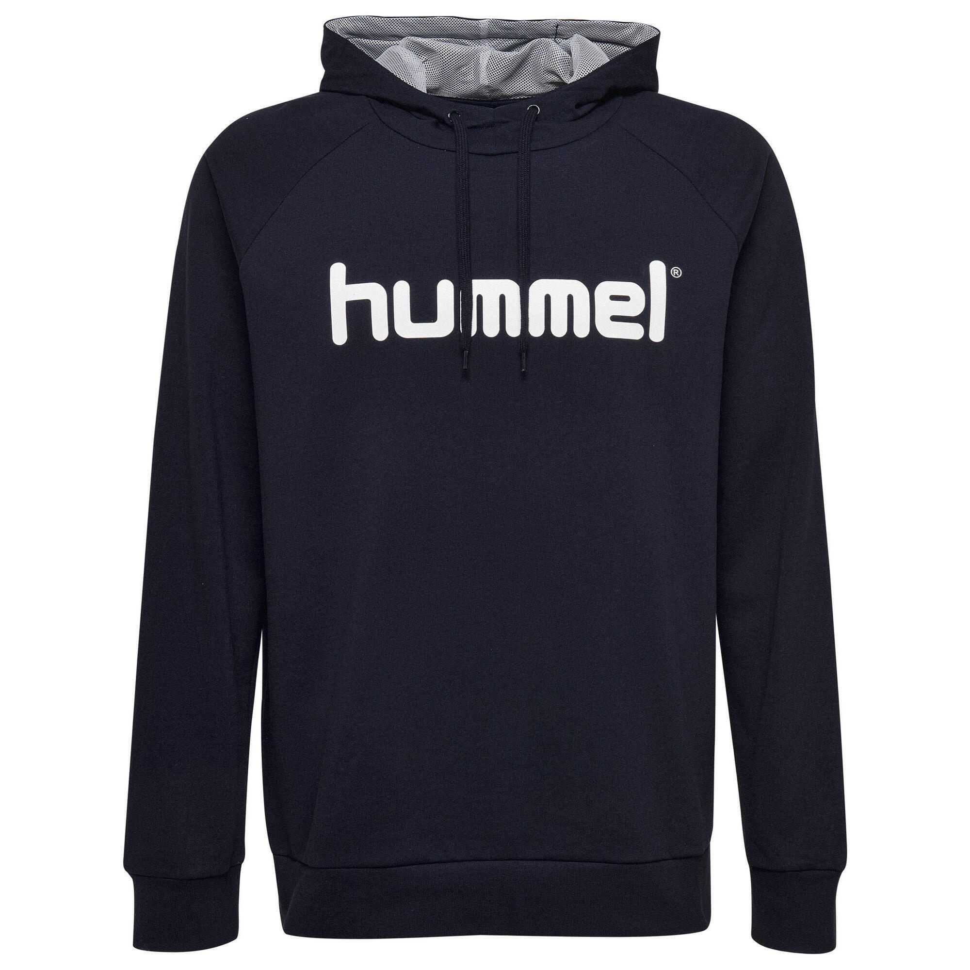 

Hmlgo Cotton Logo Hoodie Woman Хлопковая толстовка с капюшоном для женщин HUMMEL, камуфляж/серый антрацит/серый антрацит