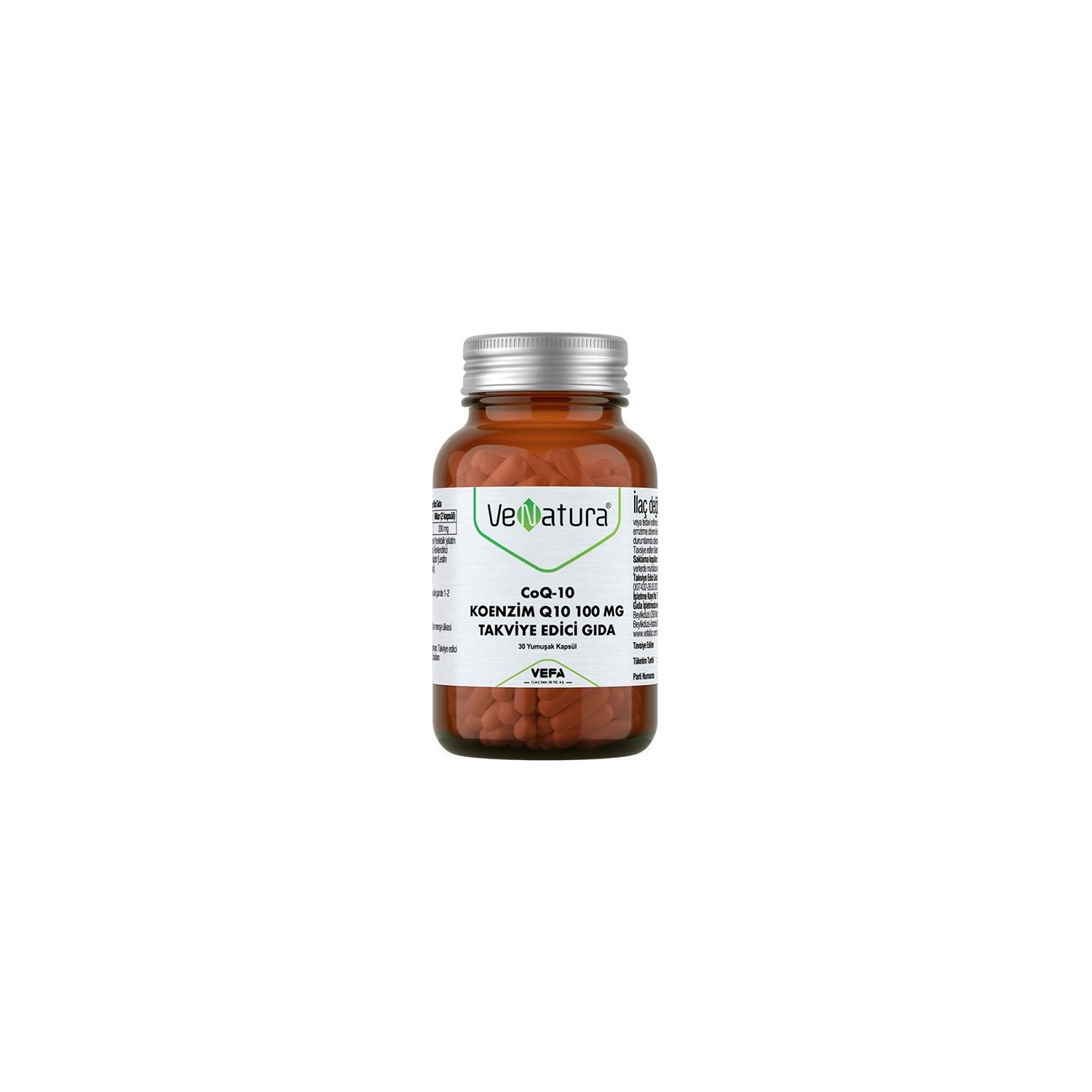 Коэнзим Q10 Venatura, 100 мг, 30 капсул dr mercola липосомальный коэнзим q10 100 мг 30 капсул