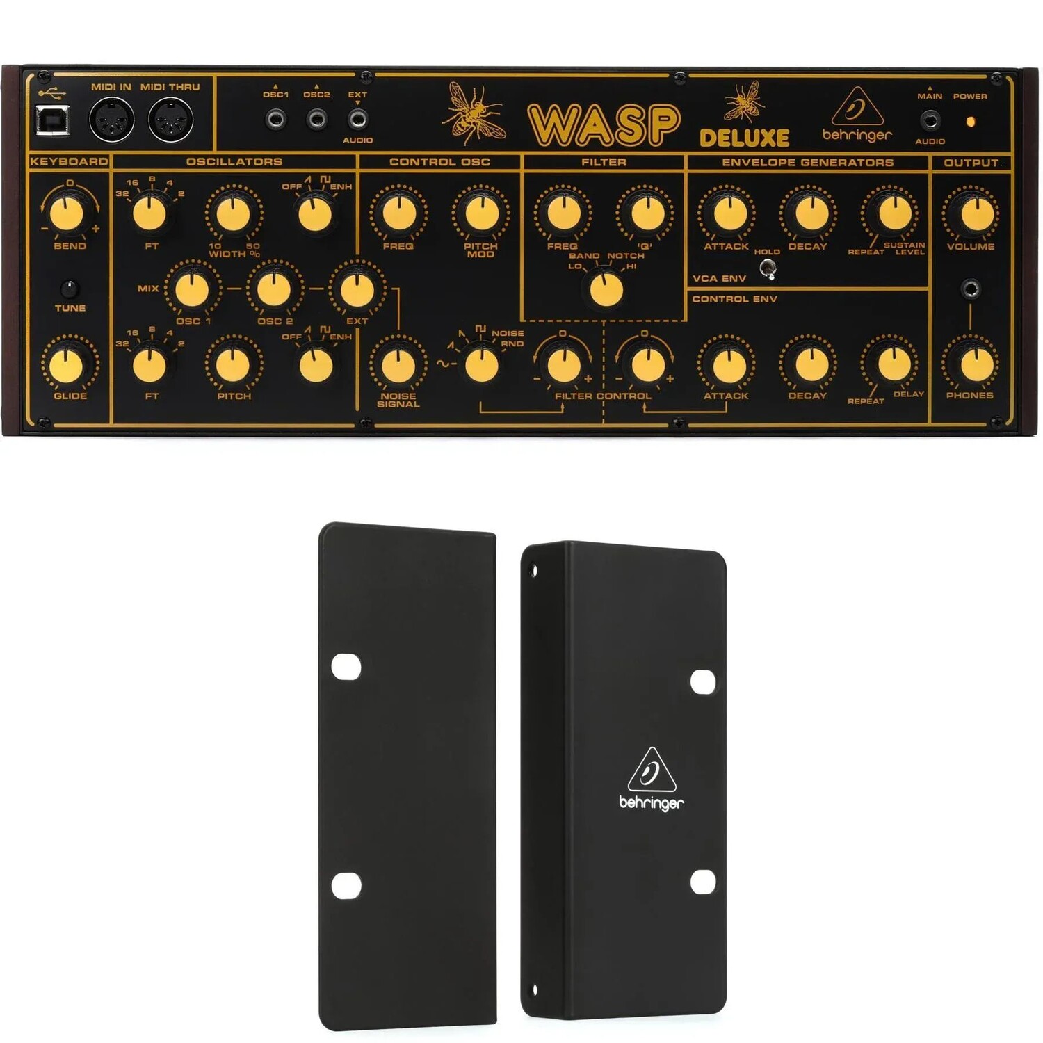 

Новый настольный аналоговый синтезатор Behringer Wasp и рэковые уши