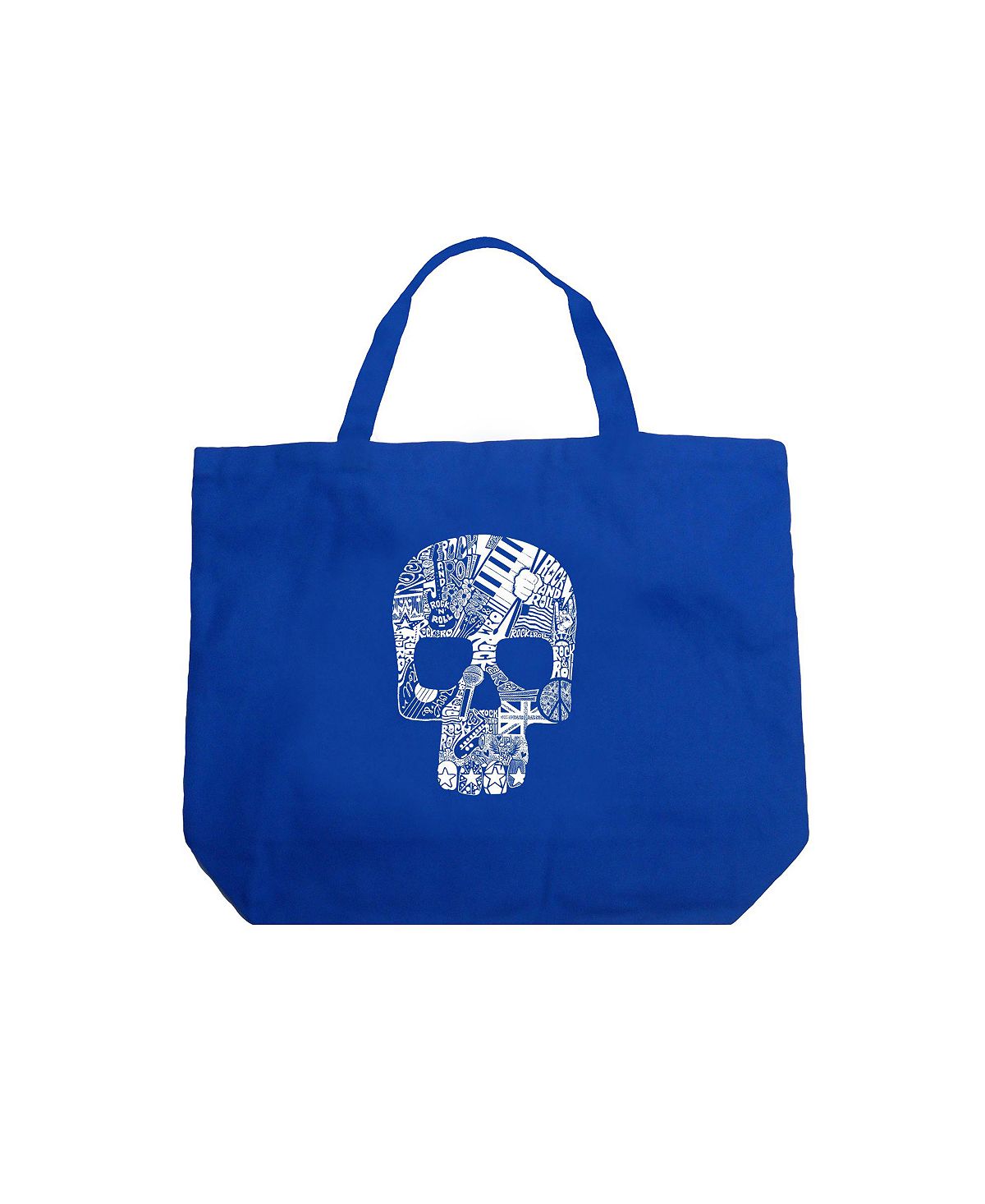 цена Рок-н-ролльный череп — большая сумка Word Art LA Pop Art