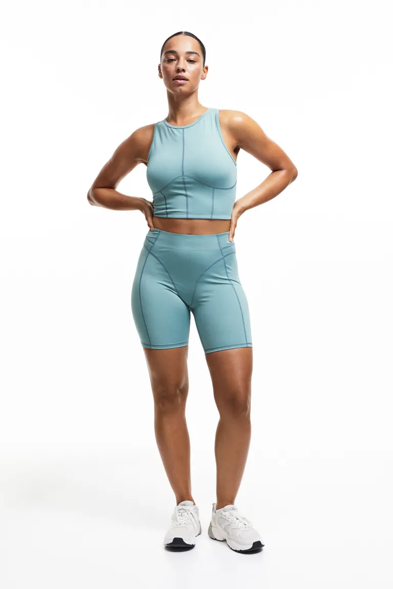 

Короткие спортивные леггинсы от drymove H&M, зеленый