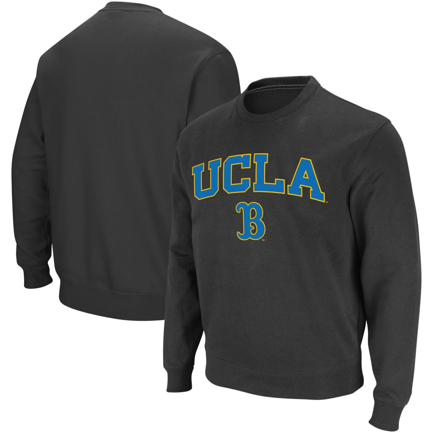

Мужской темно-серый свитшот с круглым вырезом UCLA Bruins Arch & Logo Colosseum