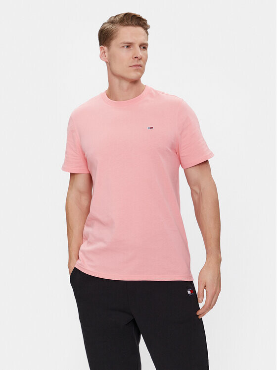 

Футболка стандартного кроя Tommy Jeans, розовый