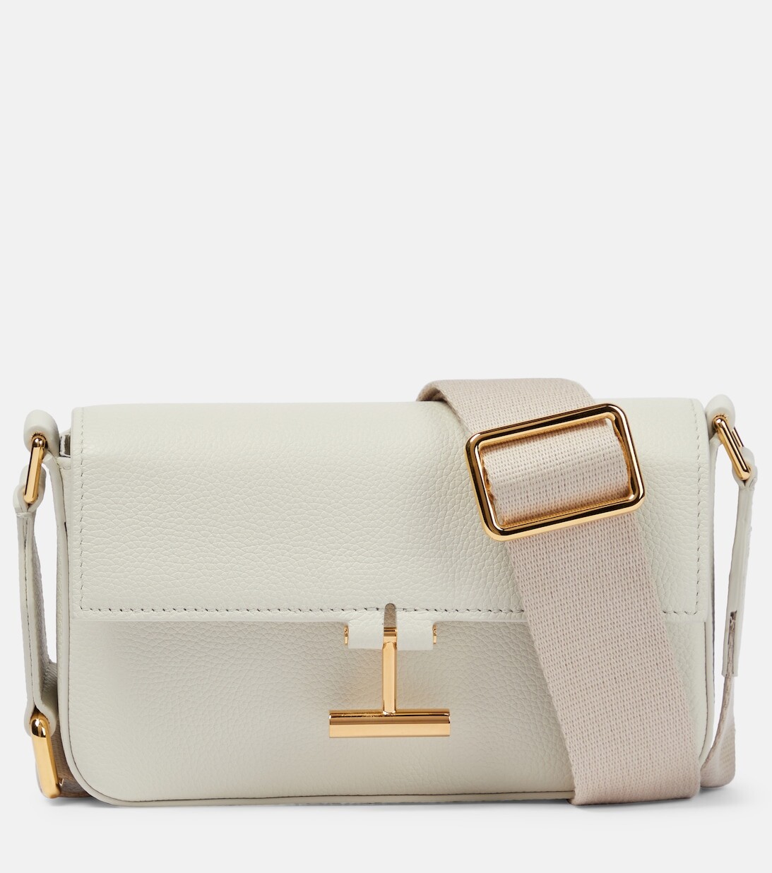 

Мини-сумка через плечо Tara из кожи Tom Ford, белый