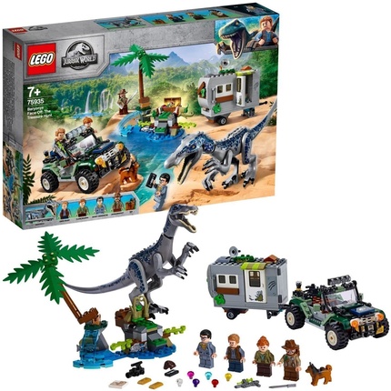 цена Конструктор Lego Jurassic World Baryonyx Face-Off: The Treasure Hunt 75935, 434 детали