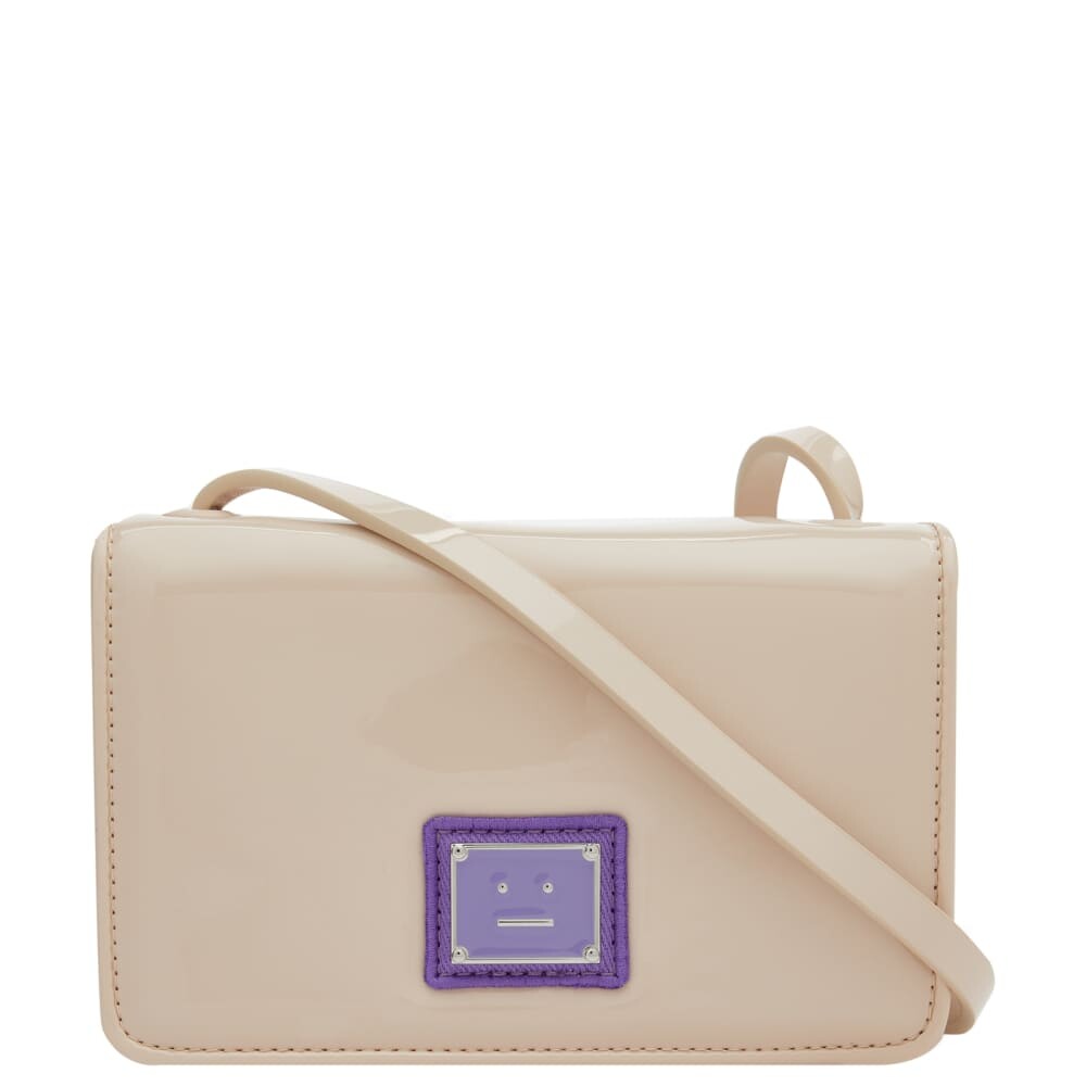 

Сумка Acne Studios Aggri Patent Plaque Face Bag