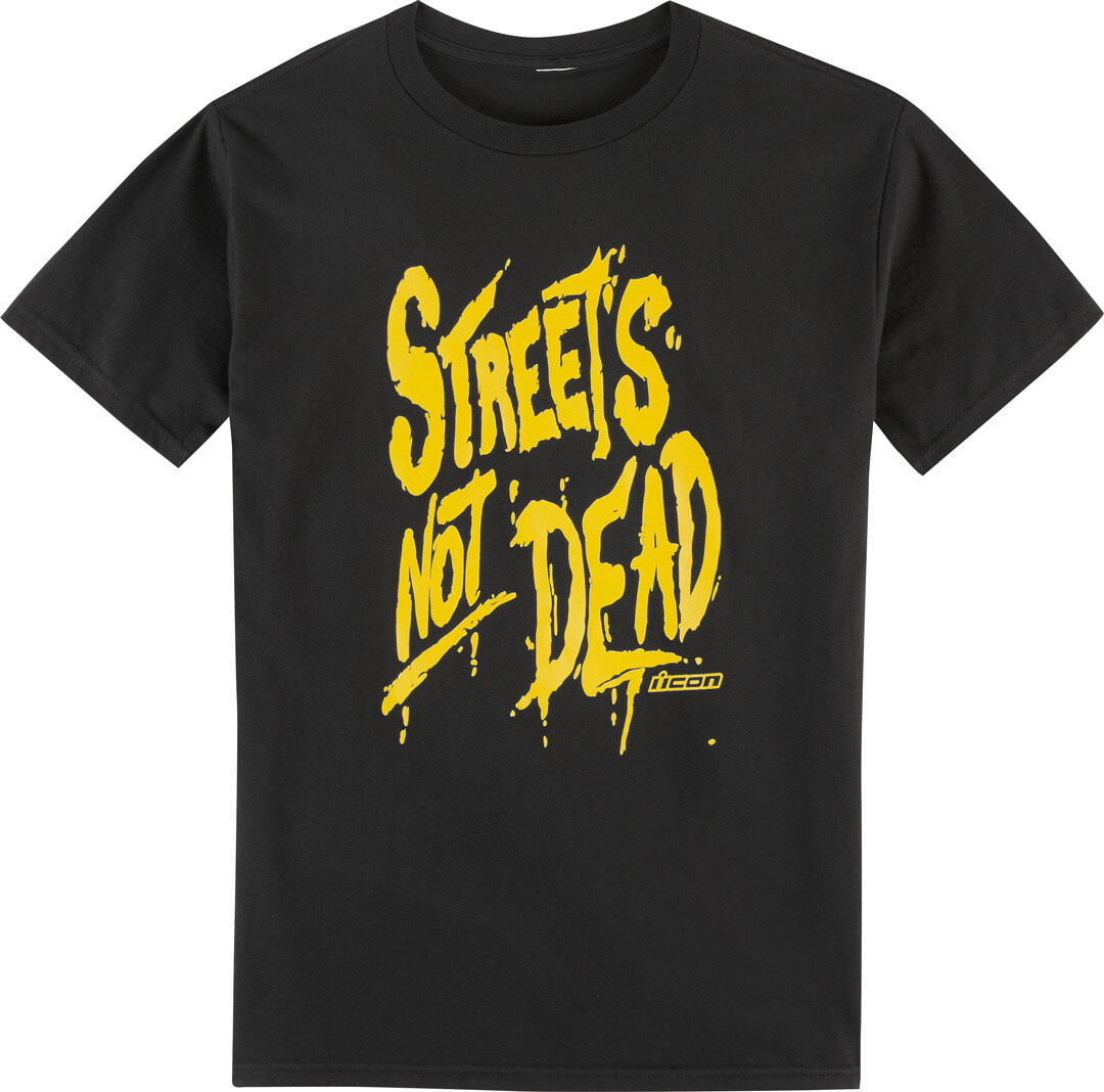 

Футболка Icon Streets Not Dead, черный/желтый