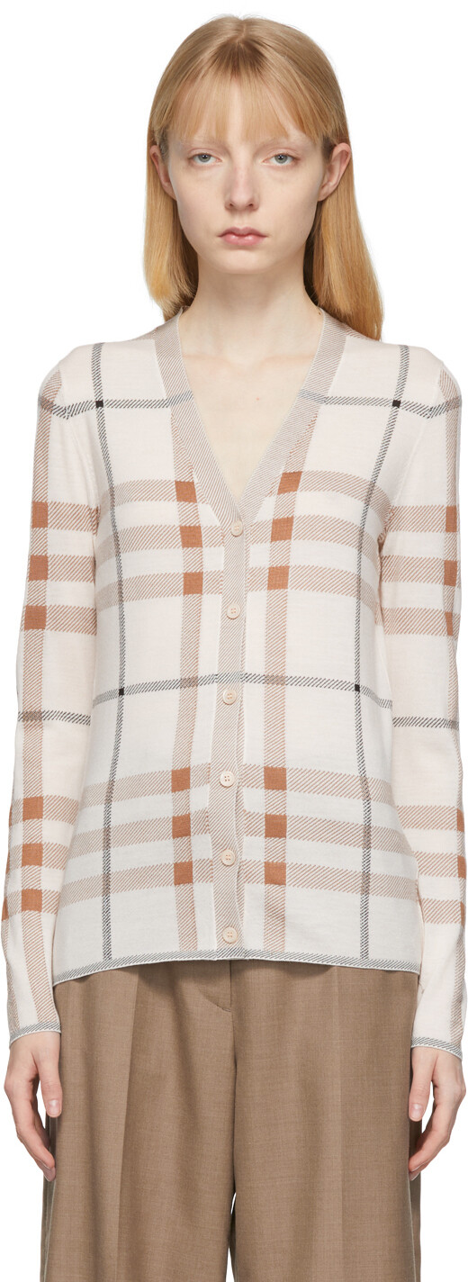 

Бежевый кардиган Ramana в клетку Burberry