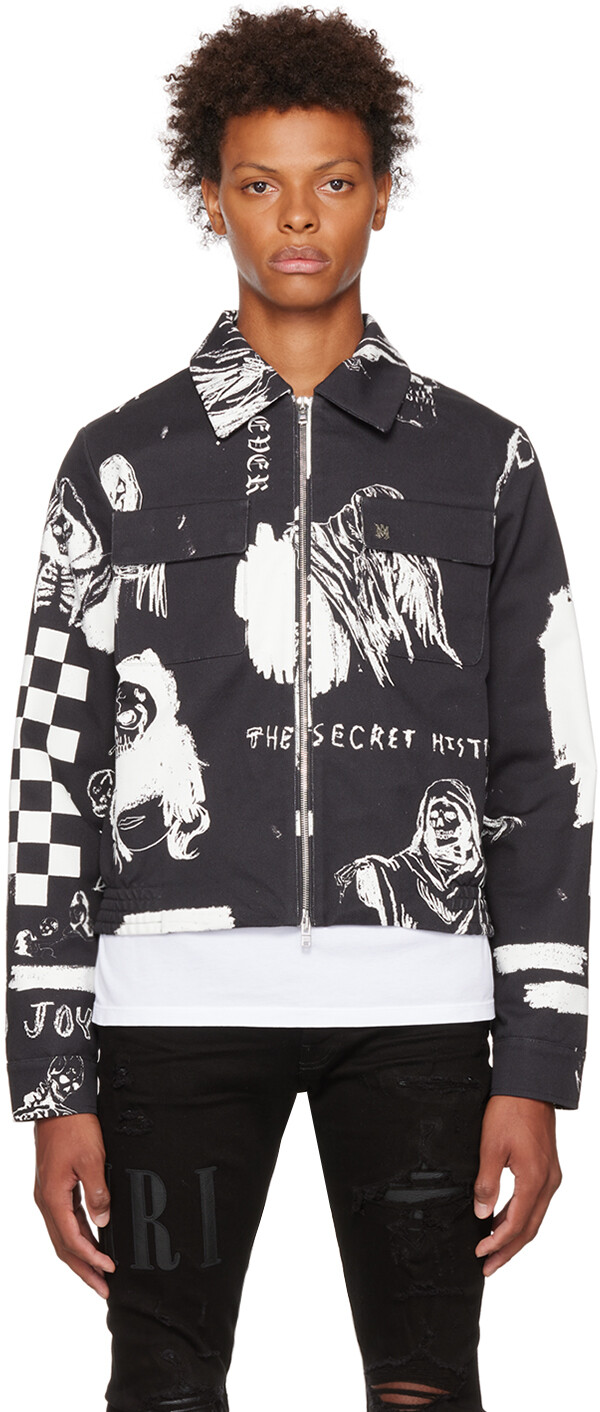 

Черная куртка Wes Lang Edition Sketch AMIRI, Черный