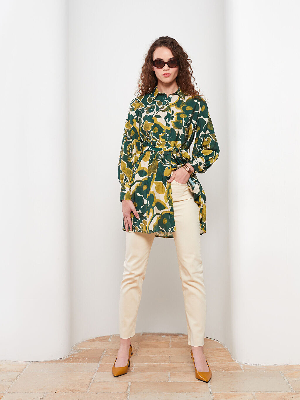 

Прямые женские брюки Slim Fit LCW Modest, Серый