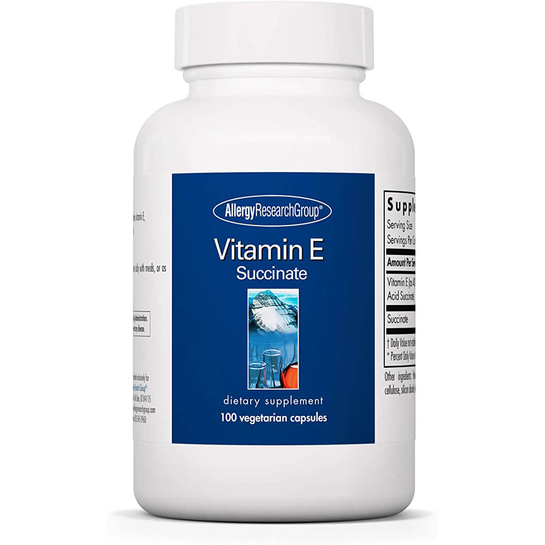 Витамин Е Allergy Research Group, 100 вегетарианских капсул витамин е naturemade 100 капсул