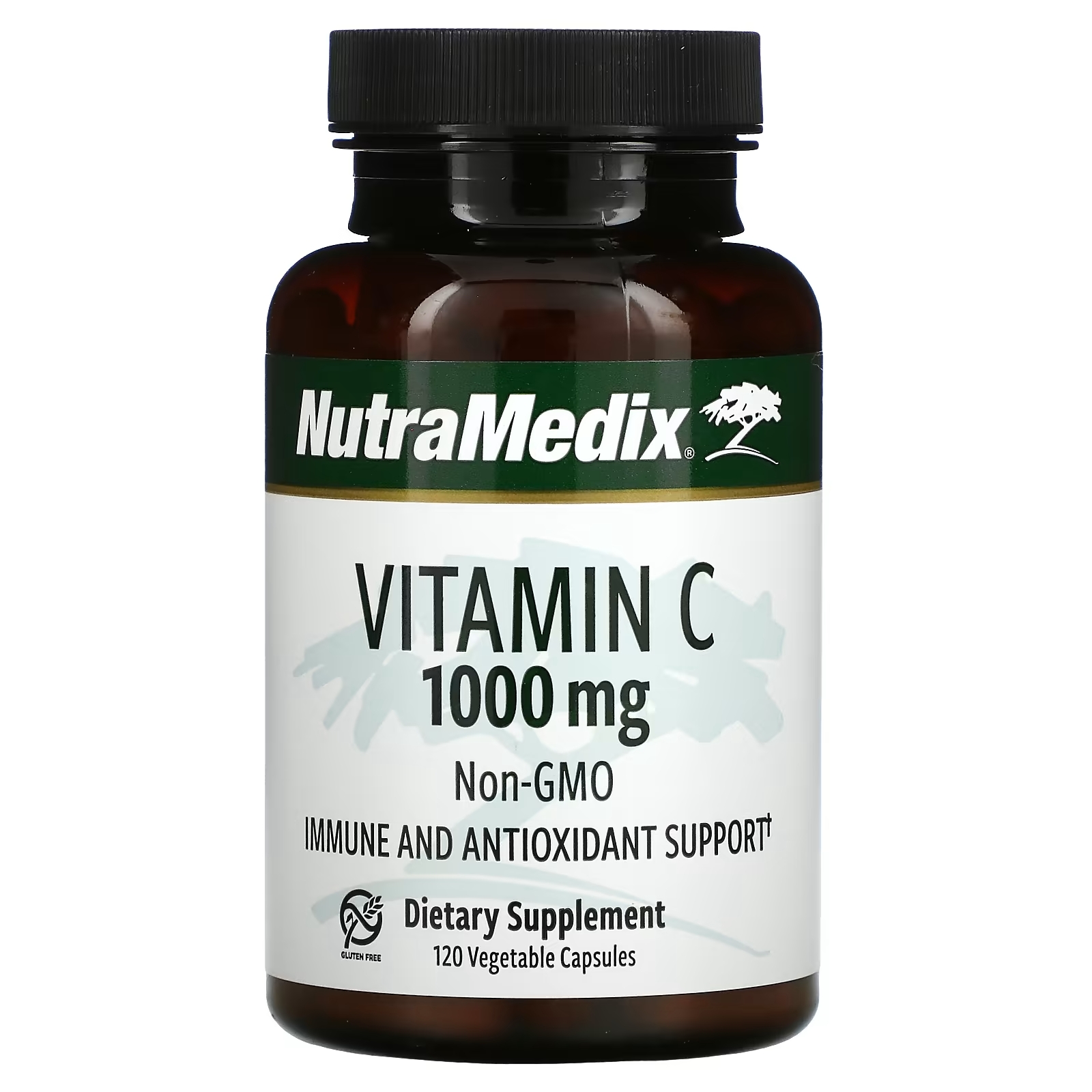 NutraMedix Витамин C 1000 мг, 120 растительных капсул codeage витамин c 120 растительных капсул