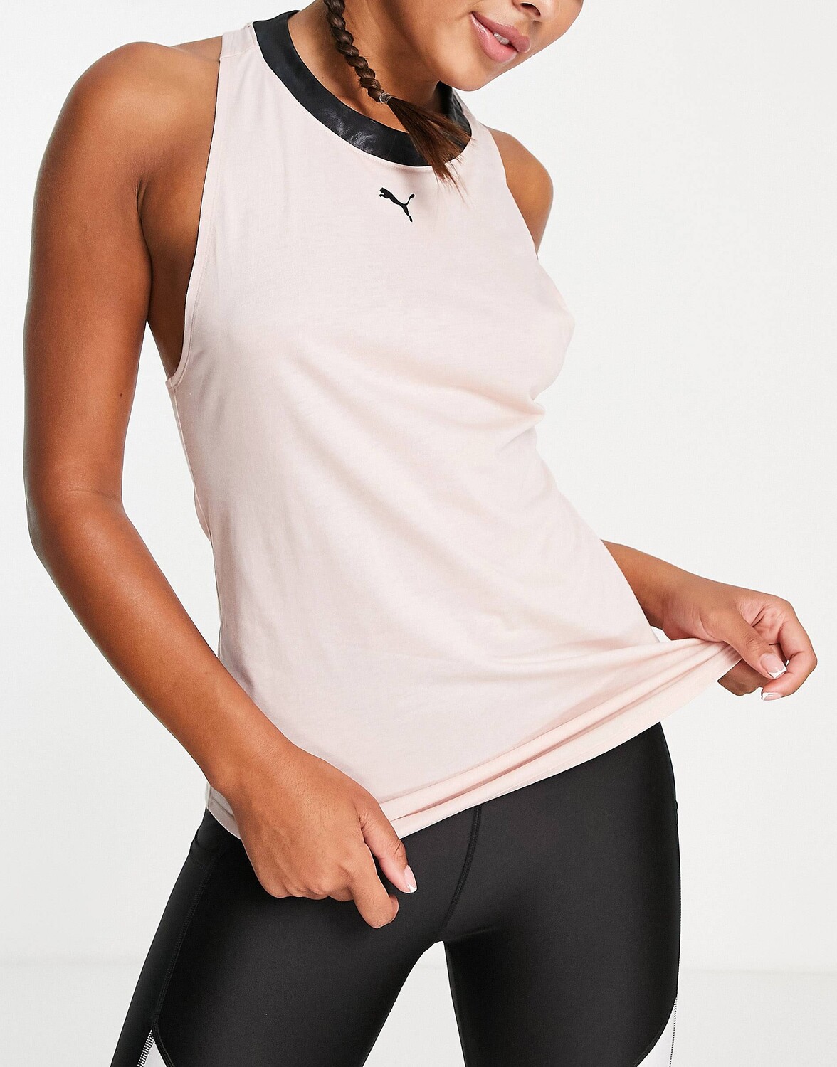 

Розовый жилет с леопардовым принтом Puma Training Safari Glam