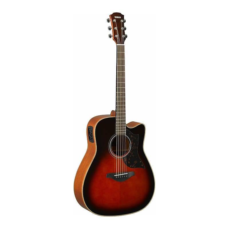 Акустическая электрогитара Yamaha A1M TBS Folk Cutaway — красное дерево — табачно-коричневый Sunburst Yamaha A1M Acoustic-Electric Guitar (Right-Hand, Tobacco Brown Sunburst)