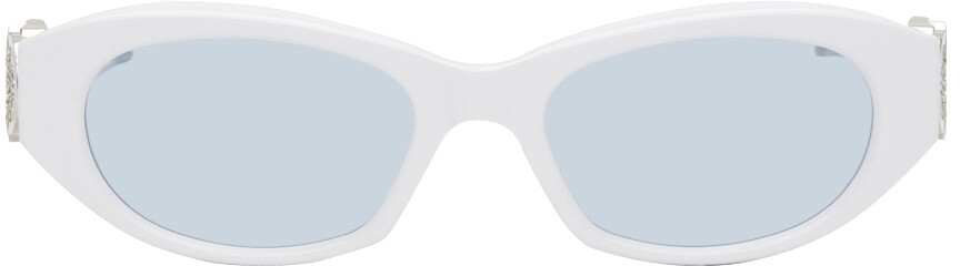 

Белые солнцезащитные очки Moncler Gentle Monster Swipe 2 Moncler Genius