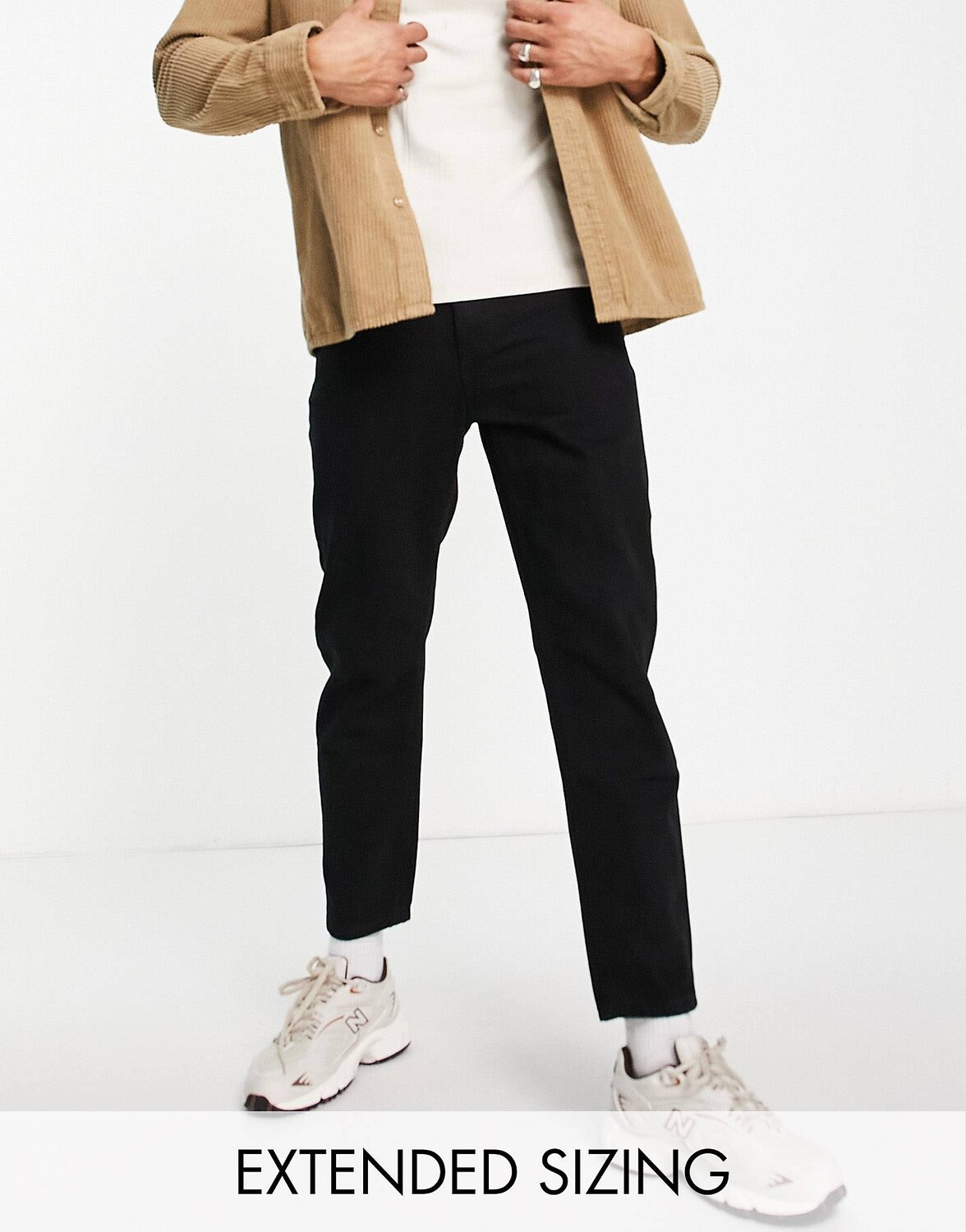 

Черные классические строгие джинсы ASOS DESIGN