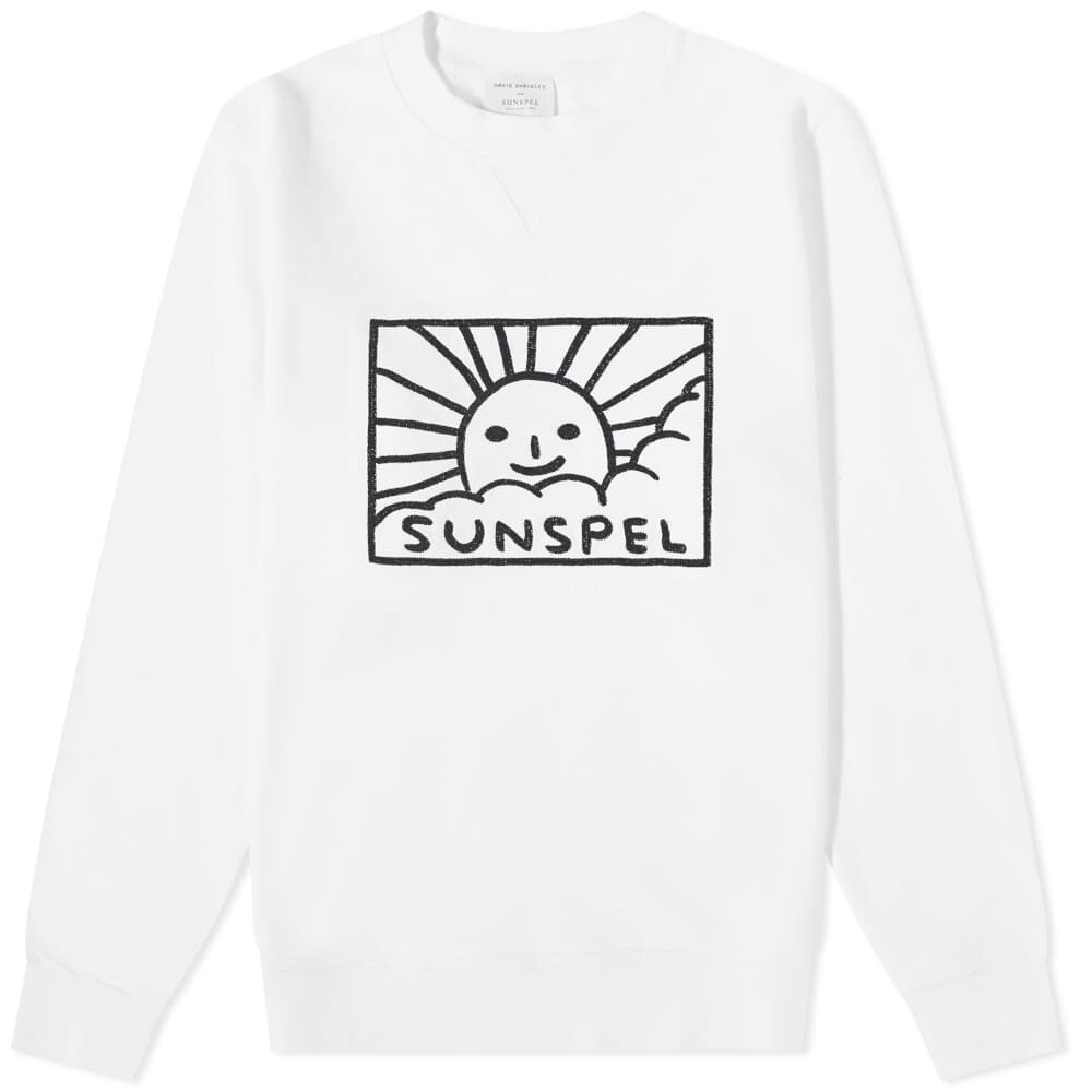 

Толстовка Sunspel x David Shrigley Logo Crew Sweat, Белый