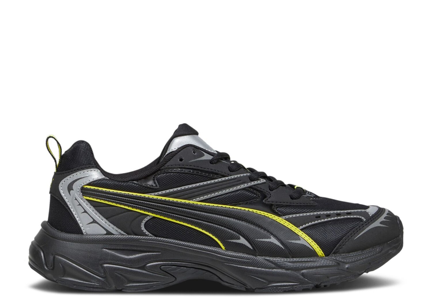 

Кроссовки Puma Morphic Reflective 'Black Yellow Burst', черный