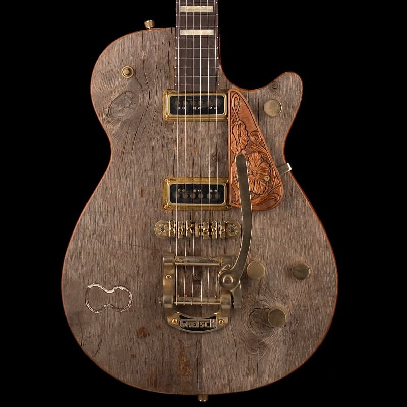 

Gretsch Custom Shop Masterbuilt G6130CS Rodeo Roundup Jr. Relic Natural с футляром