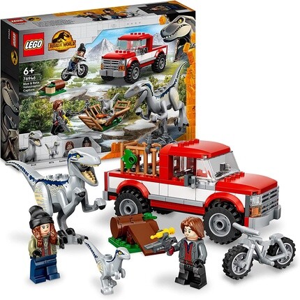 

Конструктор Lego 76946 Jurassic World Блю и Бета с грузовиком