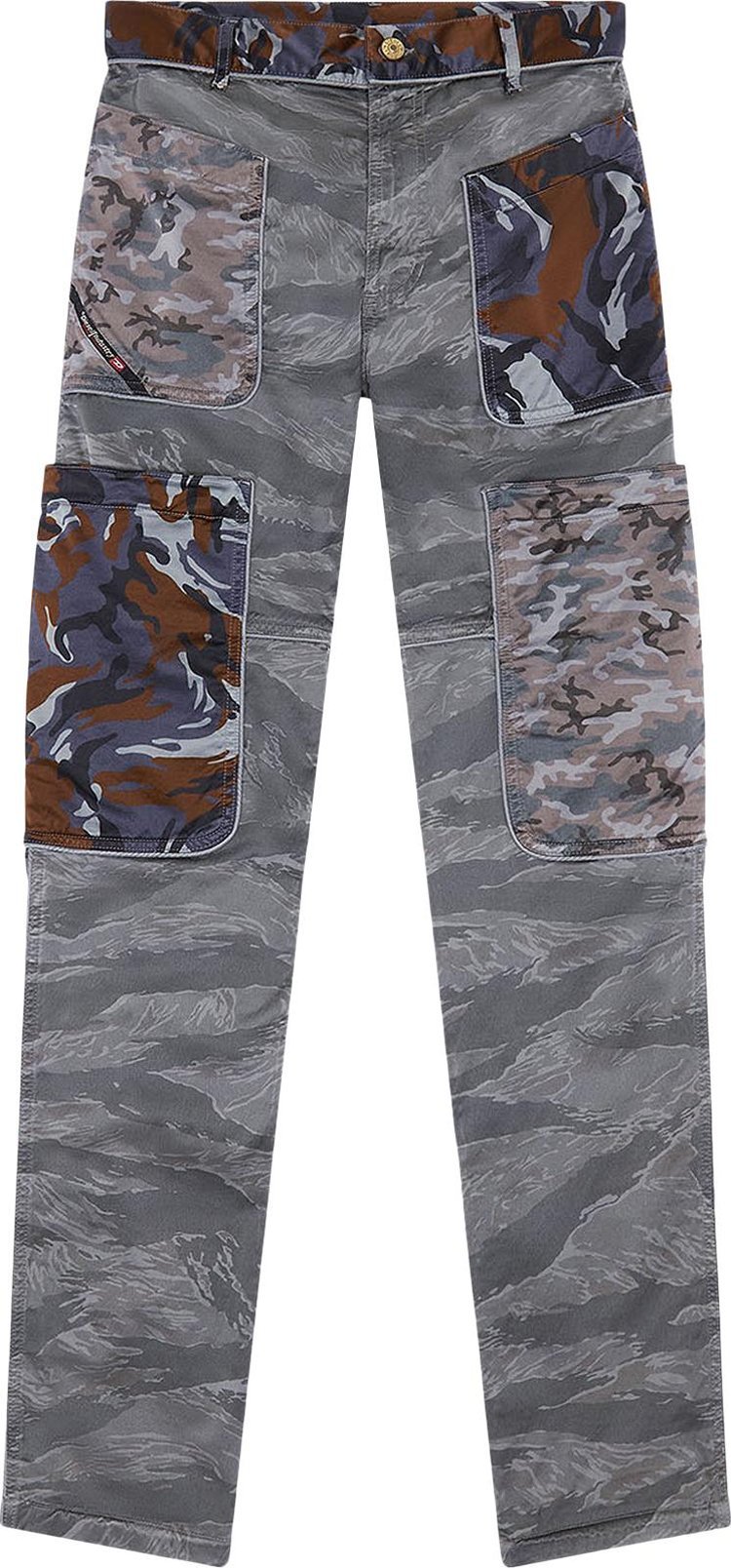 Брюки Diesel P-Jose-CMF Trousers 'Grey', серый - фото