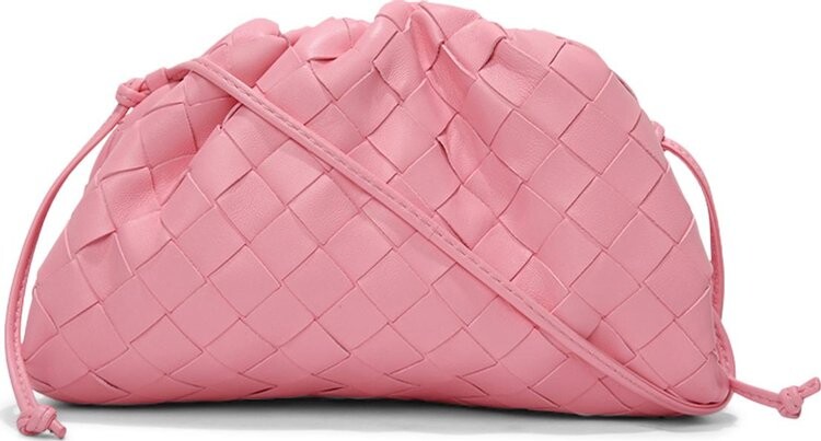 

Сумка Bottega Veneta Mini Pouch Ribbon/Gold, розовый