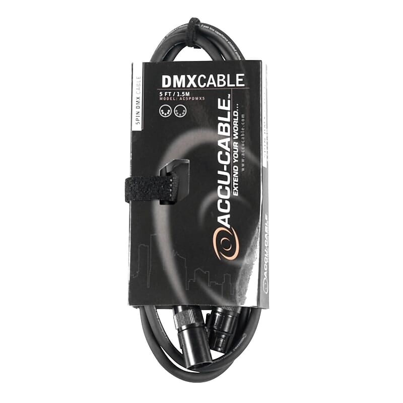 

Американский DJ AC5PDMX5 5-футовый 5-контактный кабель DMX American DJ American DJ AC5PDMX5 5 Foot 5-Pin DMX Cable
