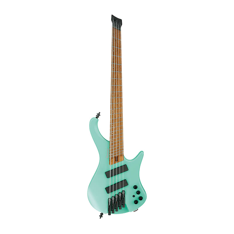 цена Ibanez EHB Multi-Scale 5-струнная бас-гитара с 24 ладами без головы (для правой руки, матовая морская пена зеленого цвета) Ibanez EHB Headless Multi-Scale 5-String Bass Guitar (Sea Foam Green Matte)
