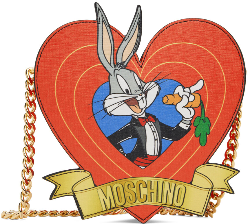 

Красная сумка-сердце Лунного Нового года Moschino