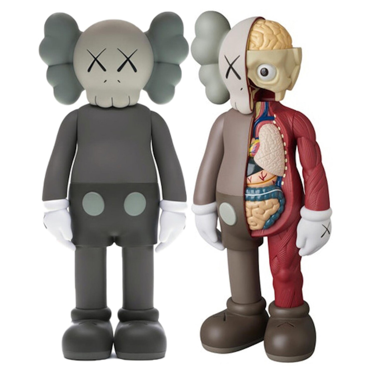 Набор виниловых фигурок Kaws Companion Flayed & Companion Open Edition, коричневый рудбекия рассеченная голдквелле