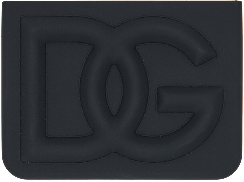 

Черная визитница с тиснением Dolce & Gabbana