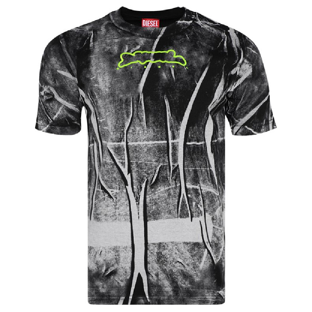 

Футболка Diesel T-Just-N3, черный/белый/зеленый