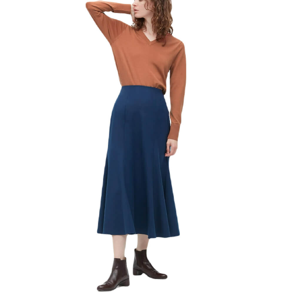 

Джемпер Uniqlo Extra Fine Merino V Neck, оранжевый