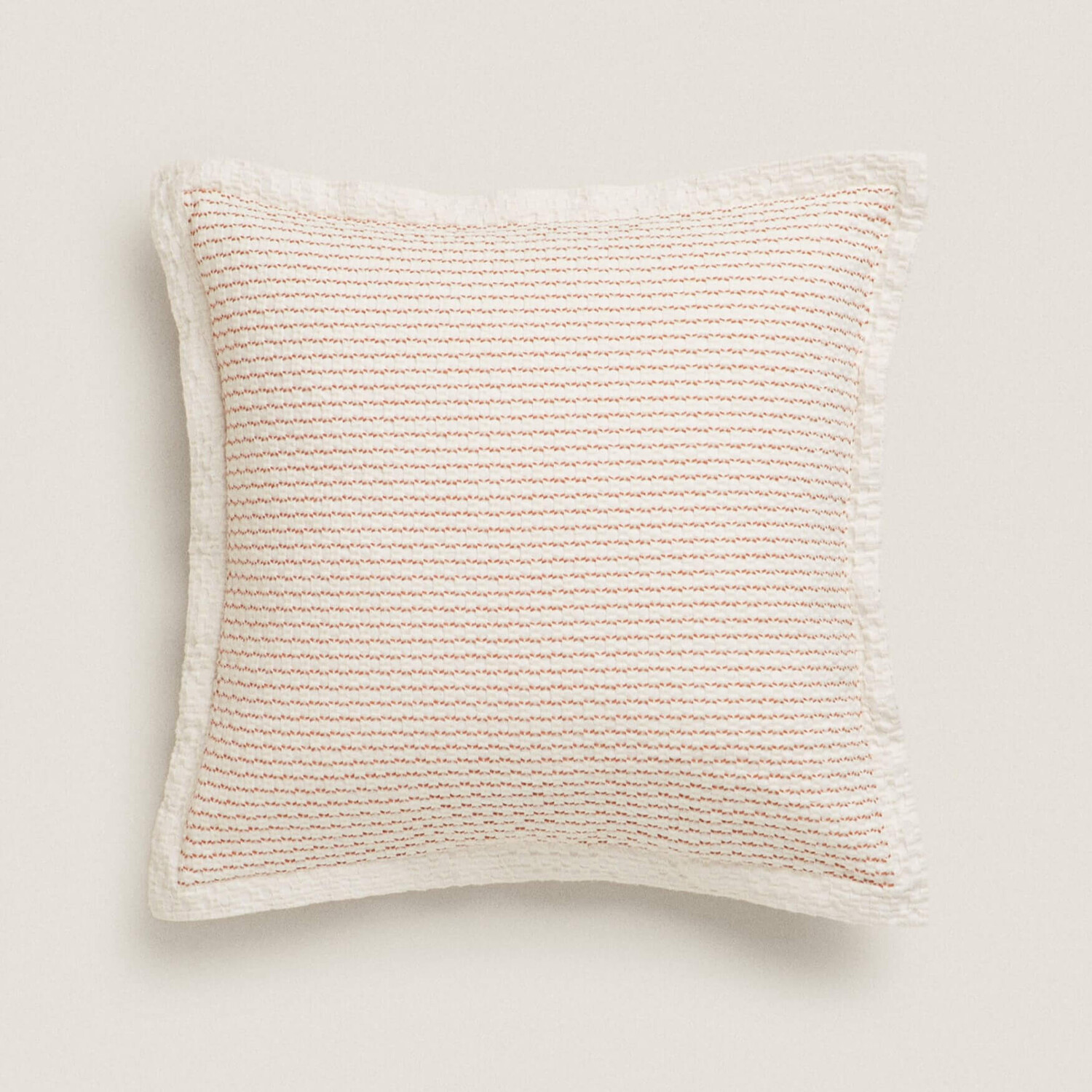 

Хлопковый чехол на подушку Zara Home Textured, розовый