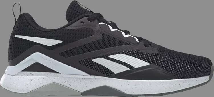 

Кроссовки nanoflex tr 2.0 'black white pure grey' Reebok, черный