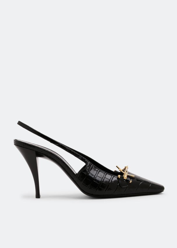 

Туфли SAINT LAURENT Blade slingback pumps, черный