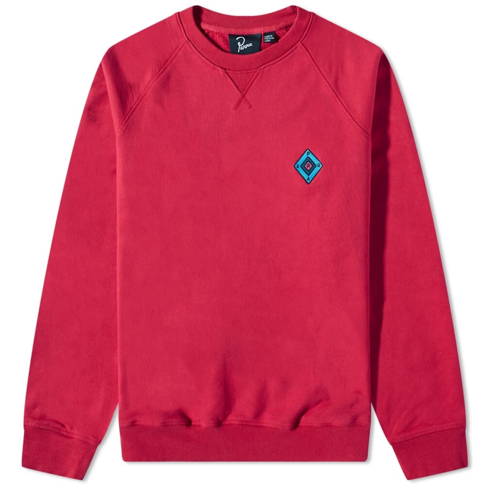 

Толстовка By Parra Diamond Block Logo Crew Sweat, Красный