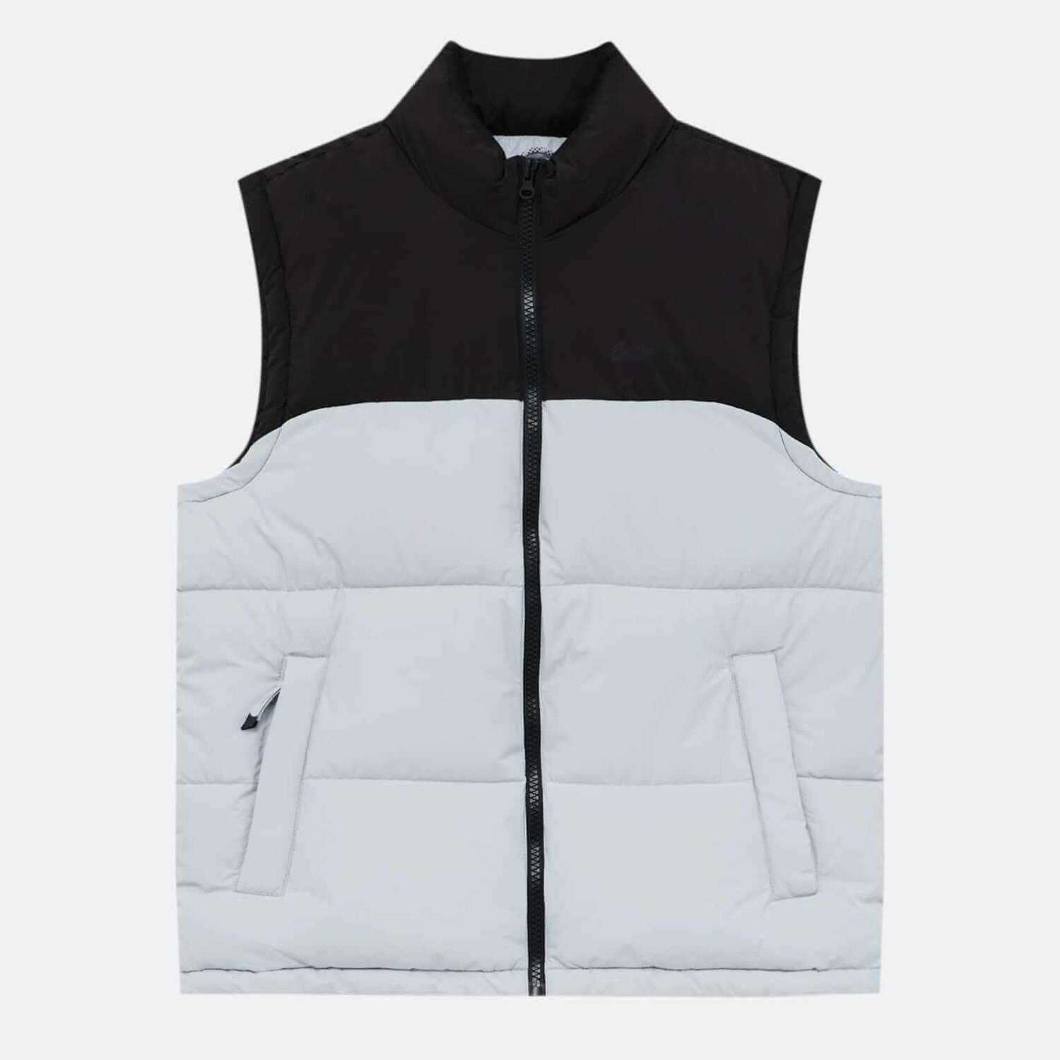 

Утепленный жилет Pull&Bear Basic, бело-голубой/черный (Размер L)