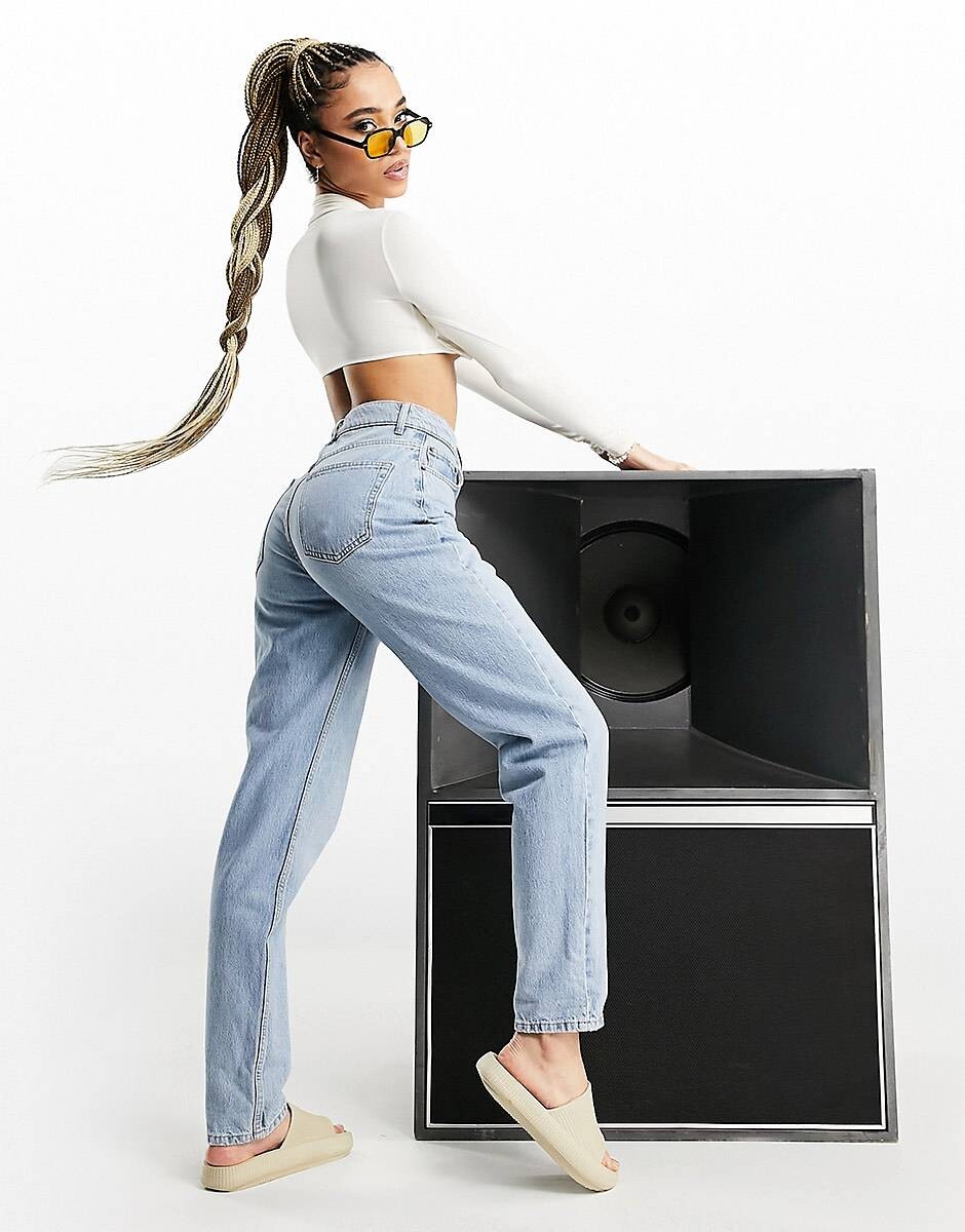 

Джинсы с завышенной талией ASOS DESIGN