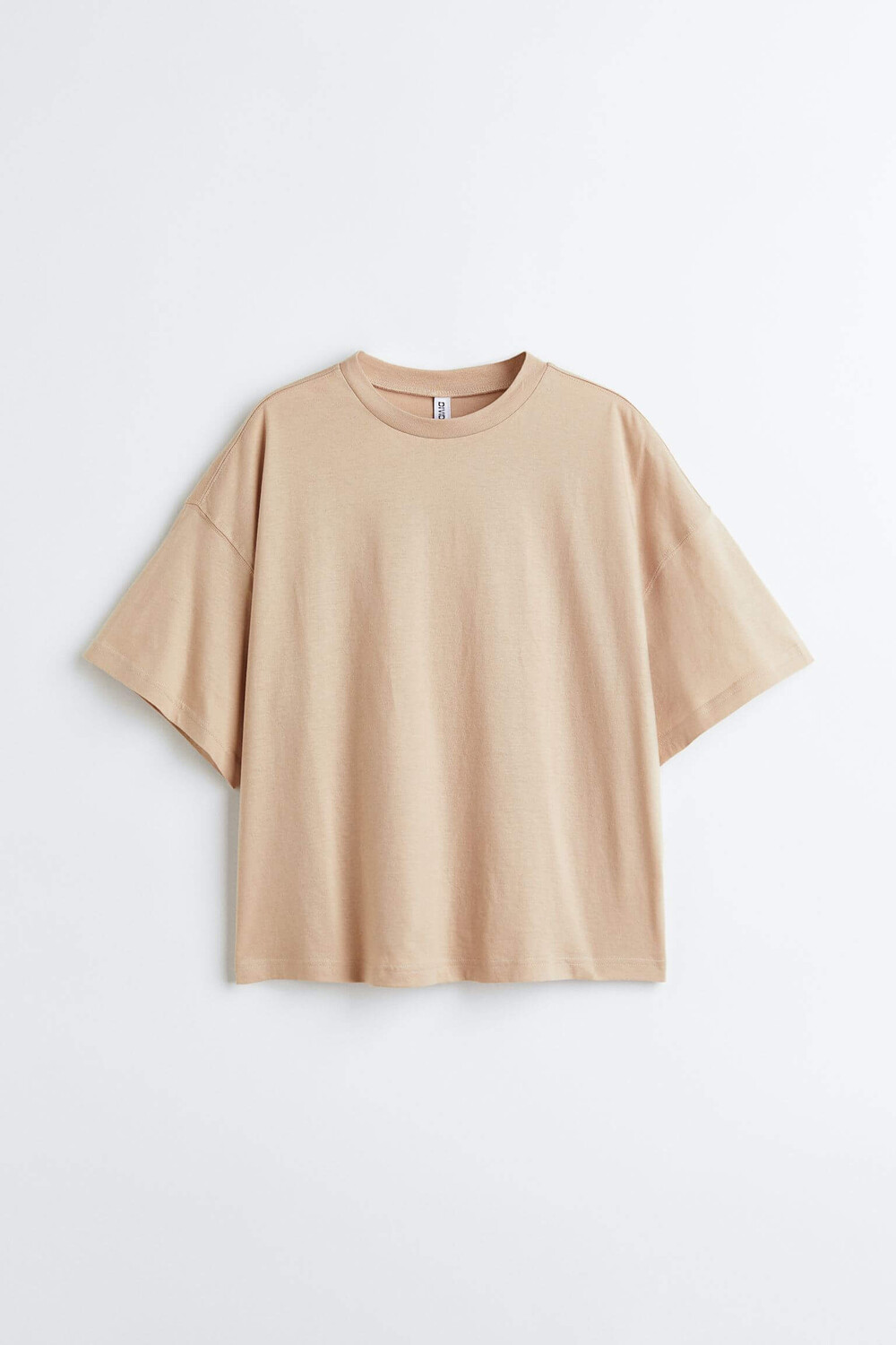 

Футболка H&M Oversized, бежевый