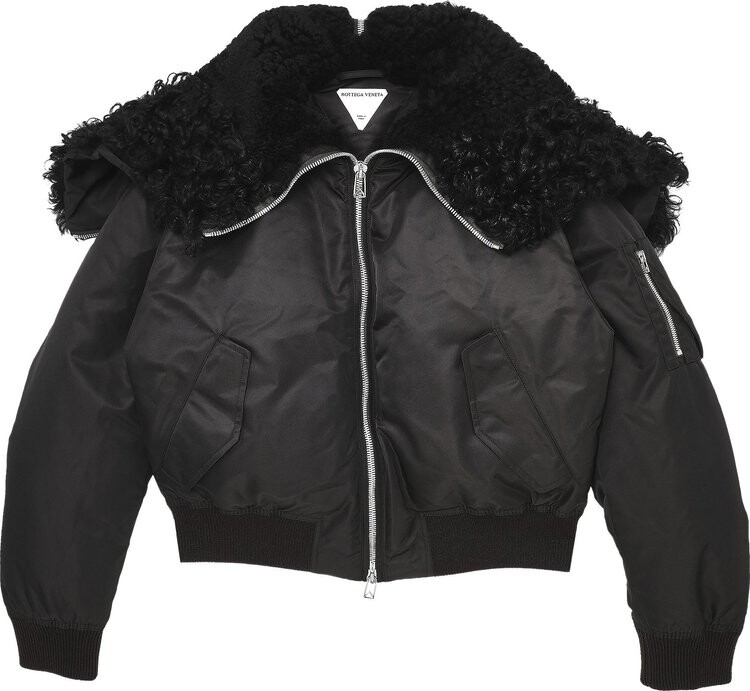

Куртка Bottega Veneta Shearling Blouson Jacket Fondant, коричневый