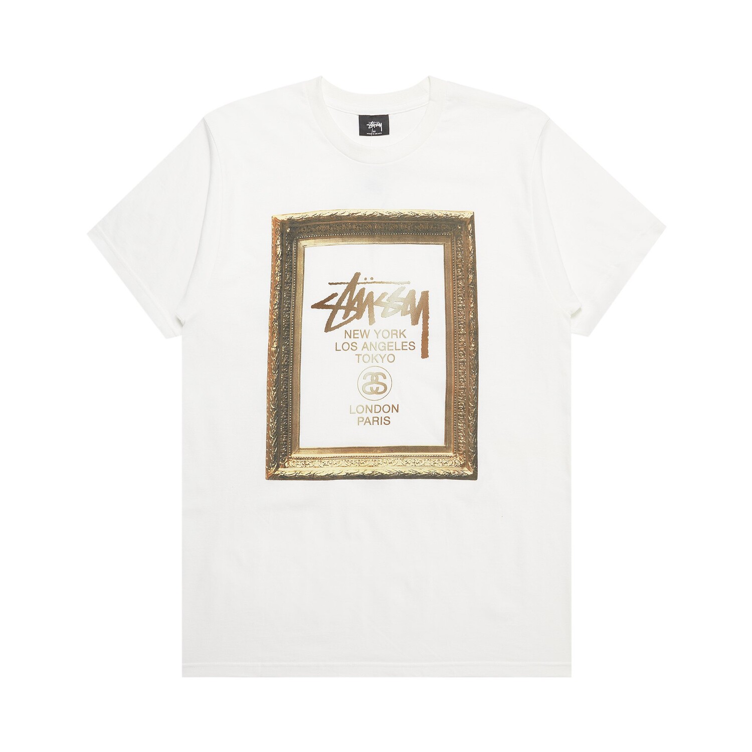 

Футболка Stussy World Tour Frame, белая, Белый