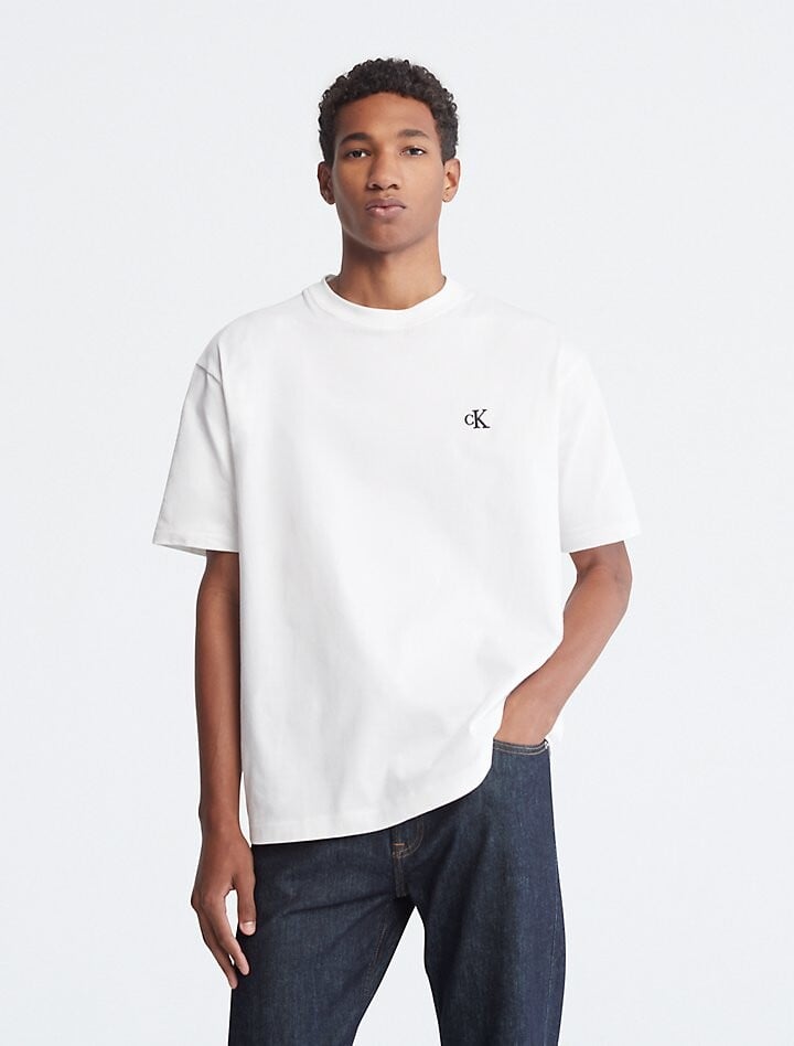 

Футболка Calvin Klein Relaxed Fit Archive Logo Crewneck, белый