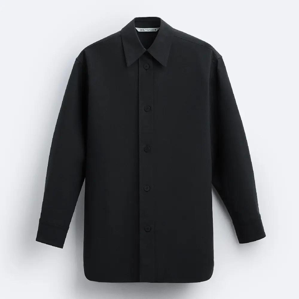 

Рубашка Zara X Studio Nicholson Belted, синий