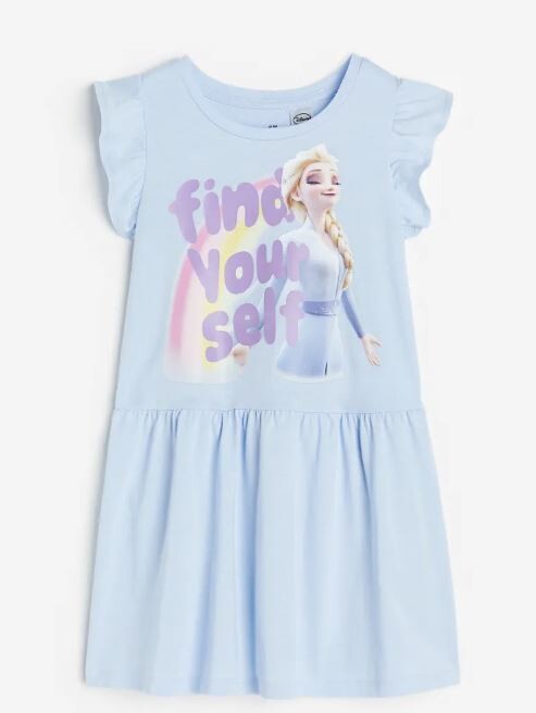 

Платье с принтом H&M Kids Frozen Print, голубой